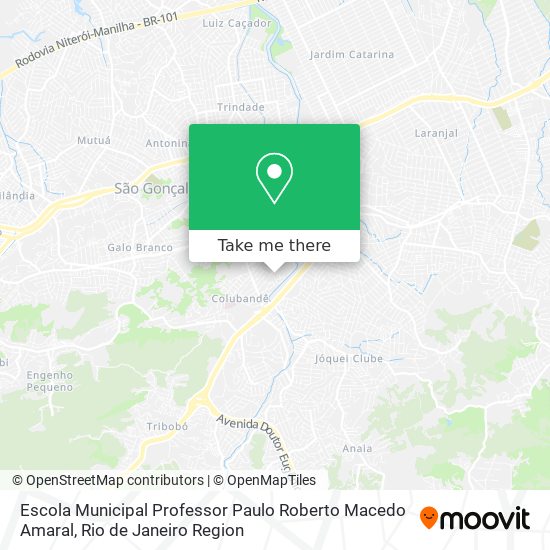 Mapa Escola Municipal Professor Paulo Roberto Macedo Amaral