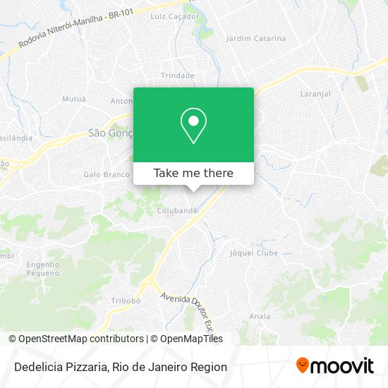 Mapa Dedelicia Pizzaria