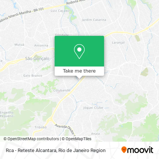 Rca - Reteste Alcantara map