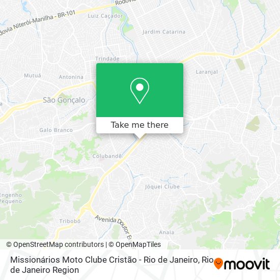 Missionários Moto Clube Cristão - Rio de Janeiro map