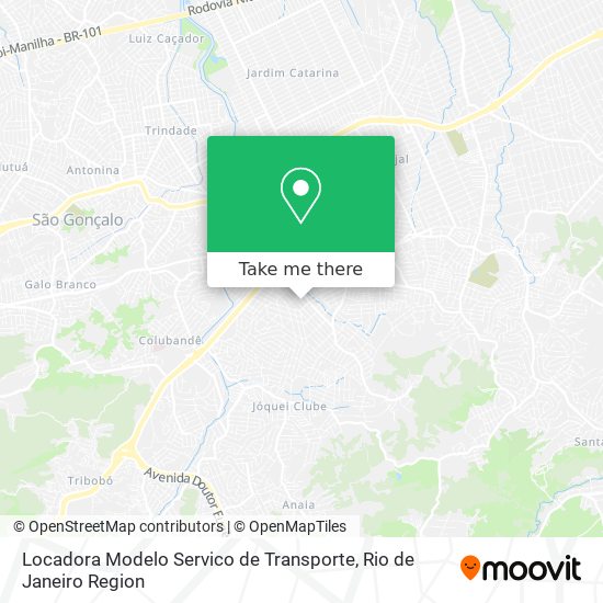 Mapa Locadora Modelo Servico de Transporte