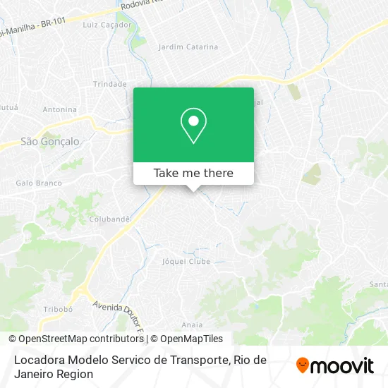 Locadora Modelo Servico de Transporte map