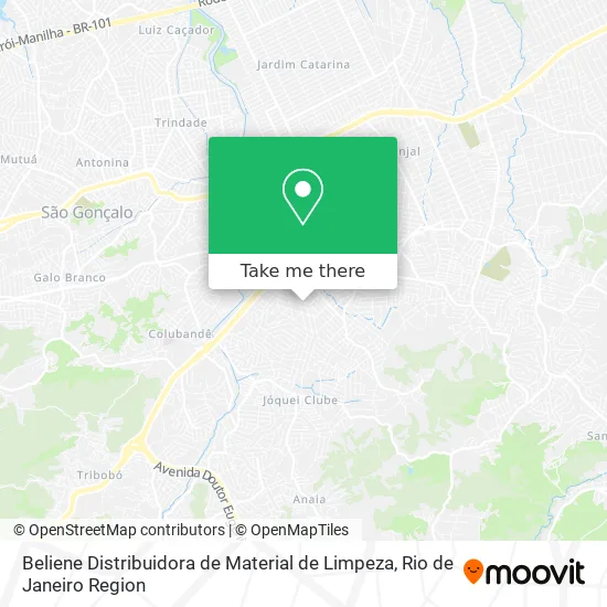 Beliene Distribuidora de Material de Limpeza map
