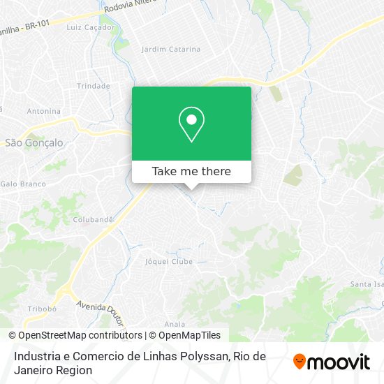 Mapa Industria e Comercio de Linhas Polyssan