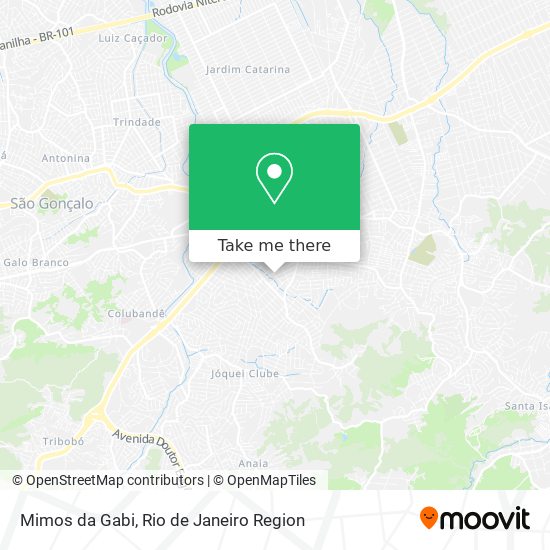 Mimos da Gabi map