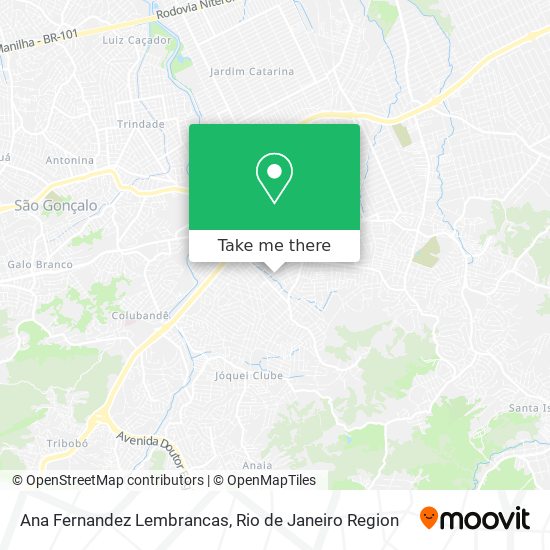 Ana Fernandez Lembrancas map