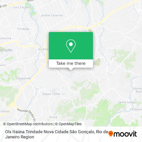 Olx Itaúna Trindade Nova Cidade São Gonçalo map