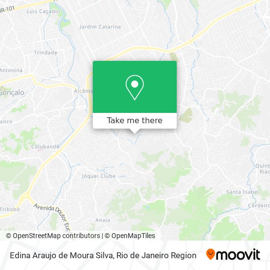 Edina Araujo de Moura Silva map