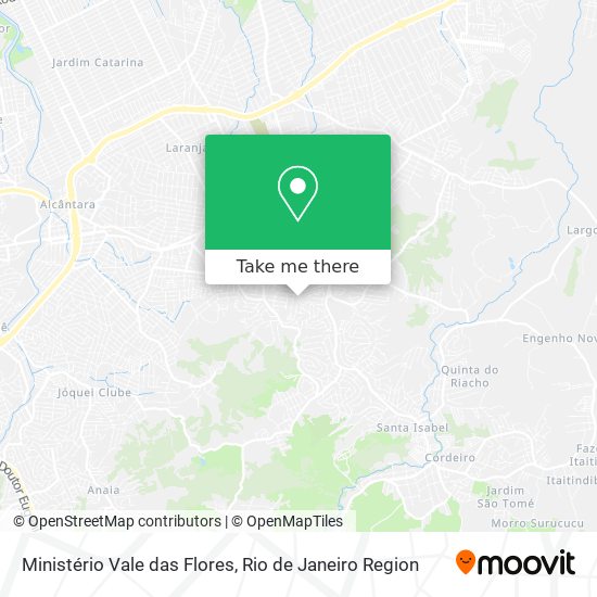 Ministério Vale das Flores map