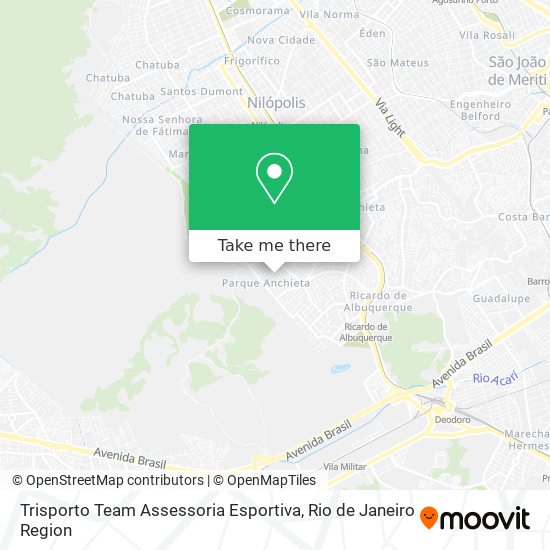 Mapa Trisporto Team Assessoria Esportiva