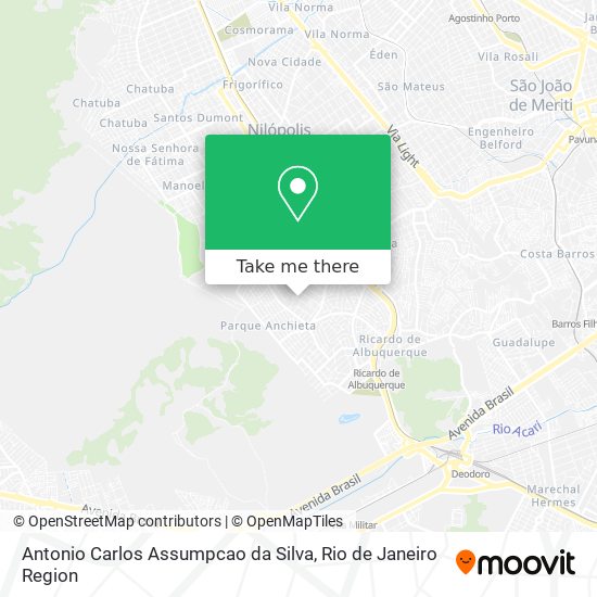 Mapa Antonio Carlos Assumpcao da Silva