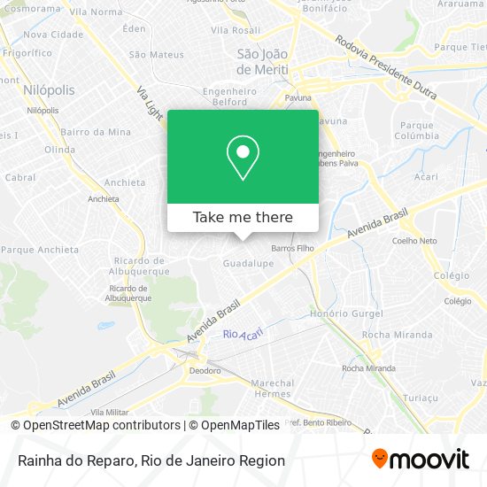 Mapa Rainha do Reparo