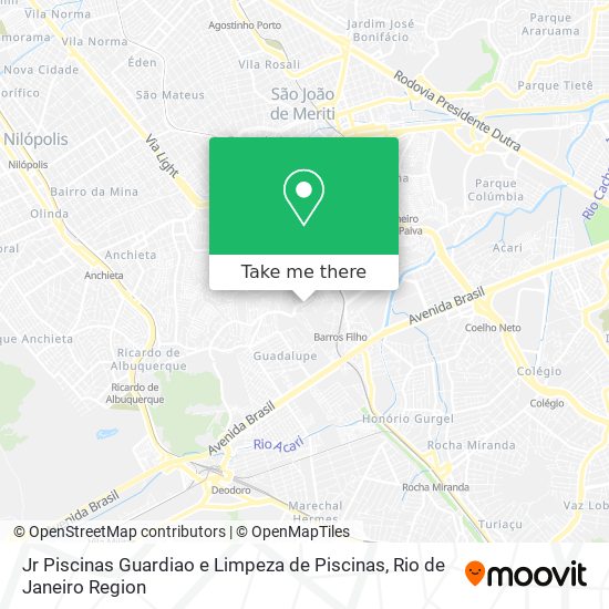 Jr Piscinas Guardiao e Limpeza de Piscinas map