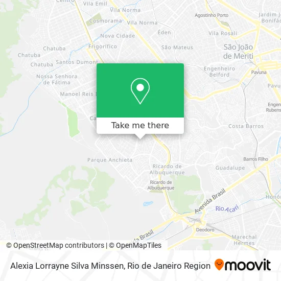 Alexia Lorrayne Silva Minssen map