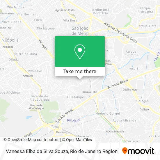 Vanessa Elba da Silva Souza map