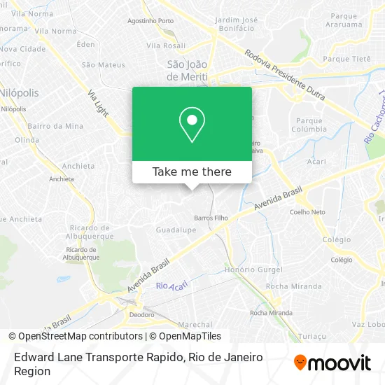 Edward Lane Transporte Rapido map
