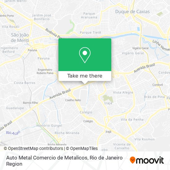 Auto Metal Comercio de Metalicos map