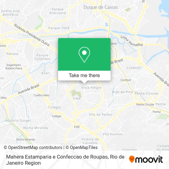 Mahera Estamparia e Confeccao de Roupas map