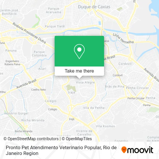 Pronto Pet Atendimento Veterinario Popular map