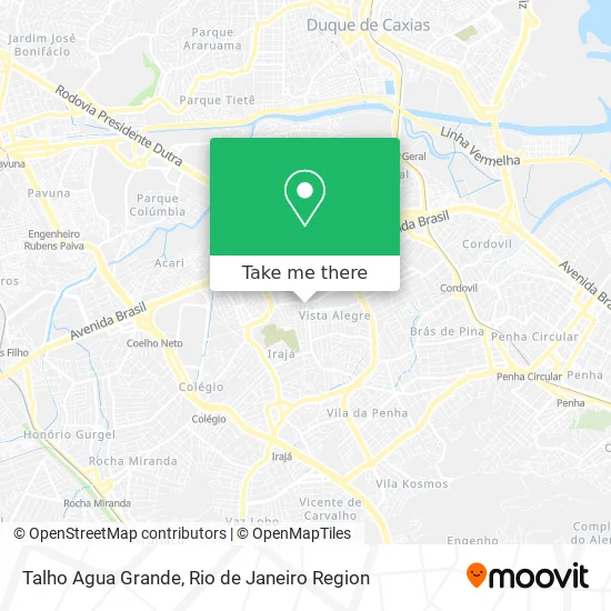 Talho Agua Grande map