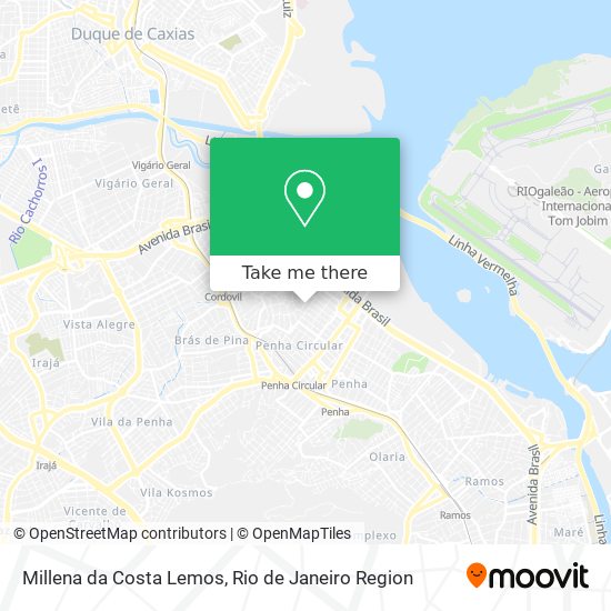 Millena da Costa Lemos map