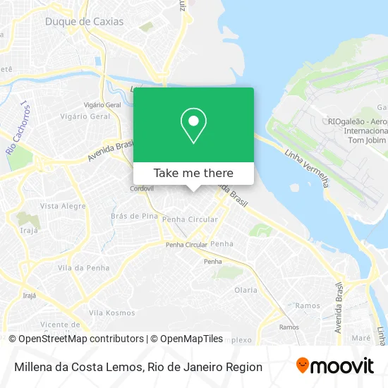 Millena da Costa Lemos map