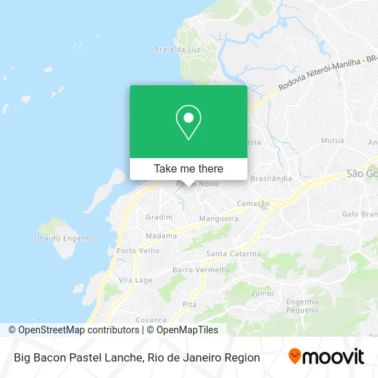 Big Bacon Pastel Lanche map