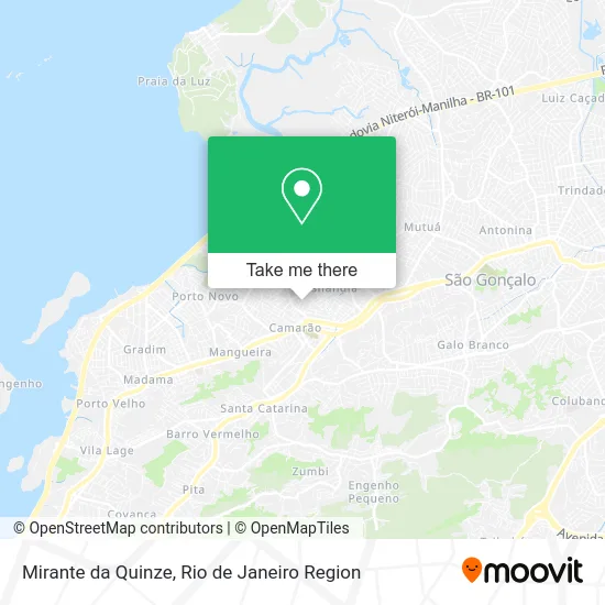 Mirante da Quinze map