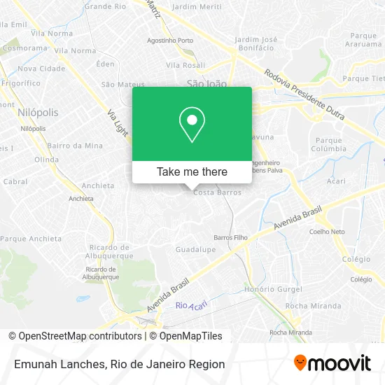 Emunah Lanches map