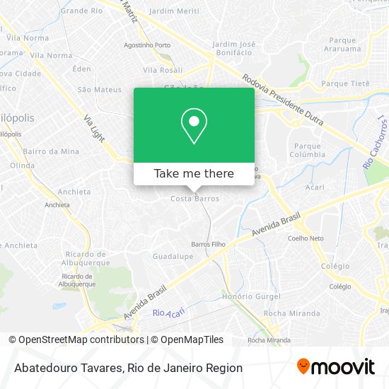 Abatedouro Tavares map