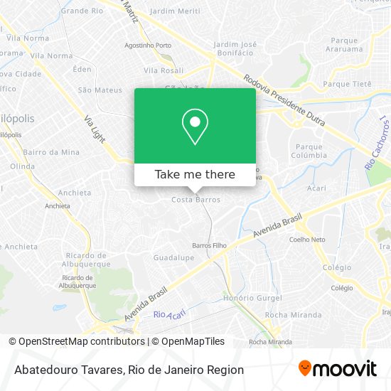 Mapa Abatedouro Tavares