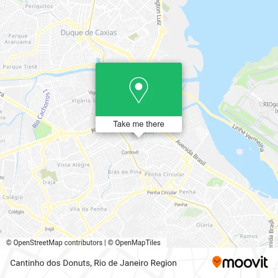 Cantinho dos Donuts map