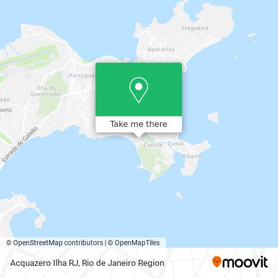 Acquazero Ilha RJ map