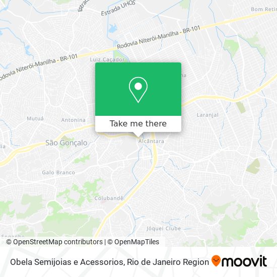 Obela Semijoias e Acessorios map