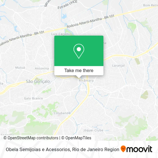 Obela Semijoias e Acessorios map
