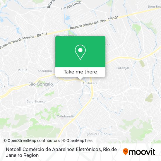 Mapa Netcell Comércio de Aparelhos Eletrônicos