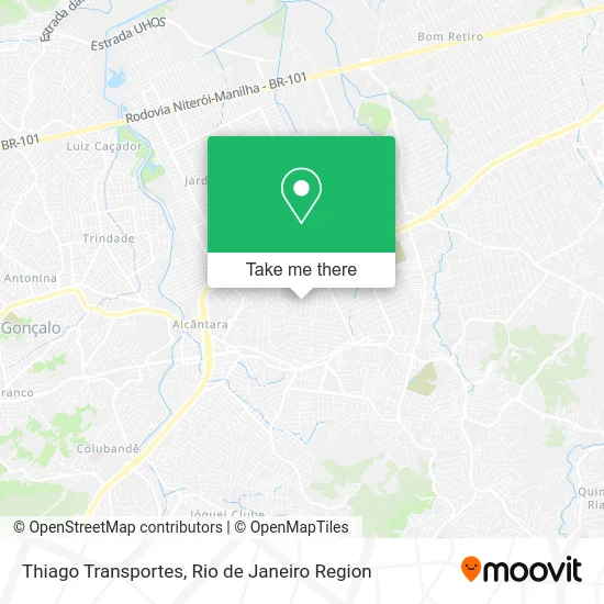 Thiago Transportes map