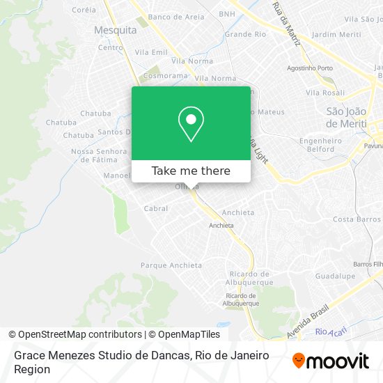Grace Menezes Studio de Dancas map