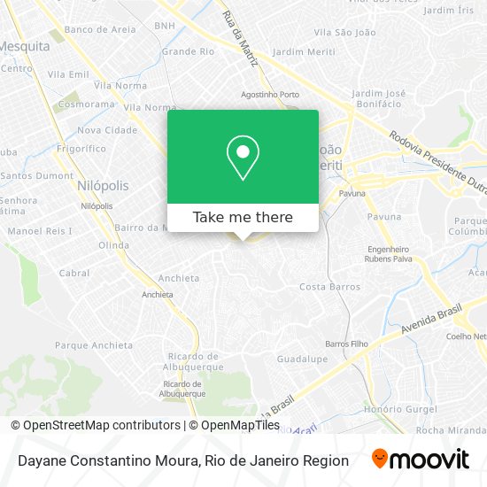 Dayane Constantino Moura map