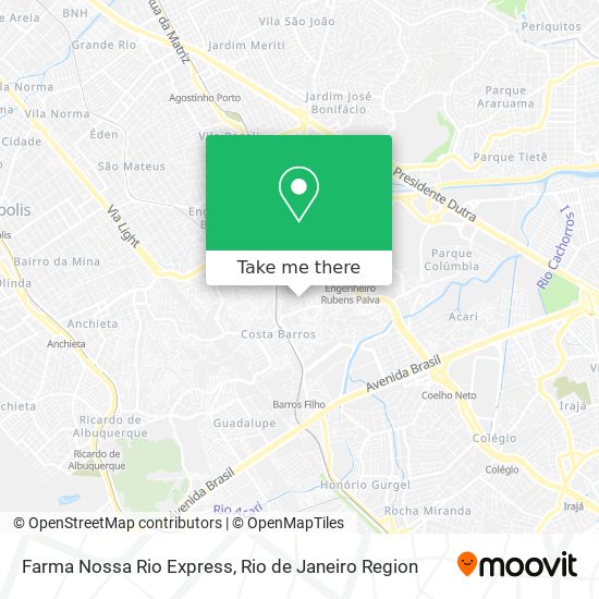 Farma Nossa Rio Express map