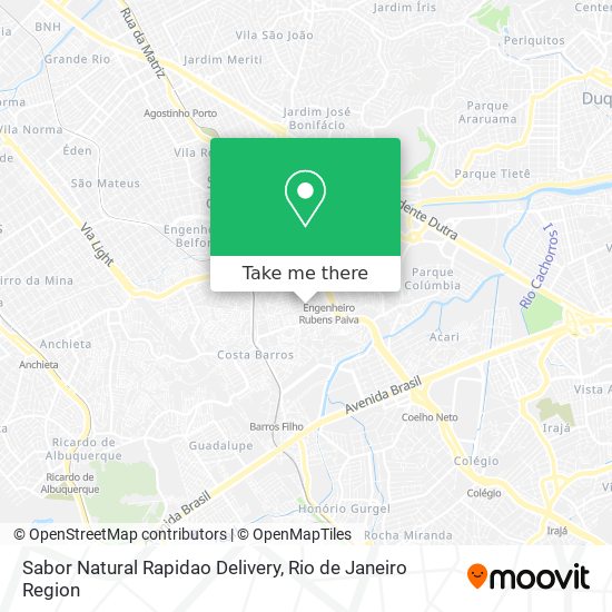 Sabor Natural Rapidao Delivery map