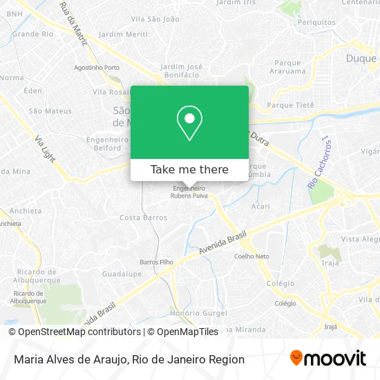 Maria Alves de Araujo map