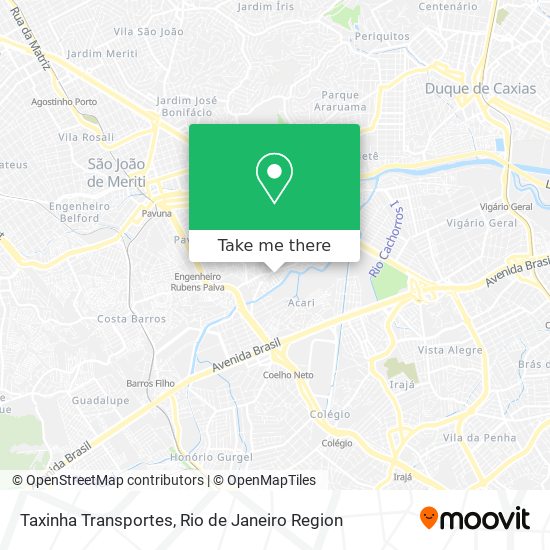 Taxinha Transportes map