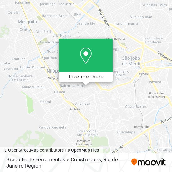 Braco Forte Ferramentas e Construcoes map