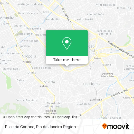 Pizzaria Carioca map