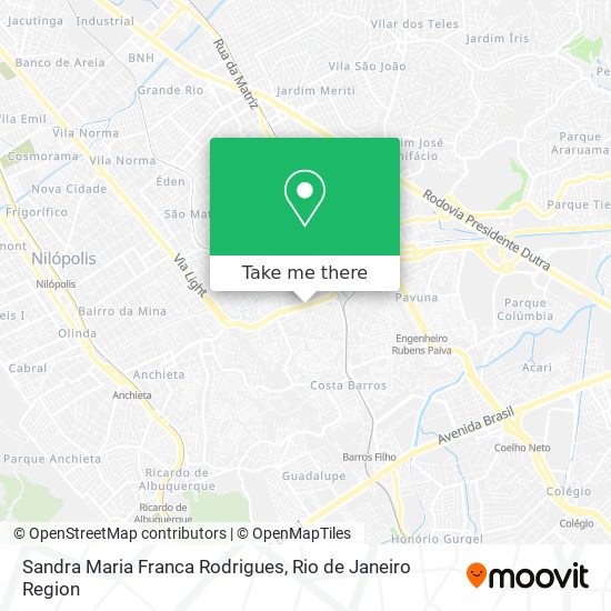 Sandra Maria Franca Rodrigues map