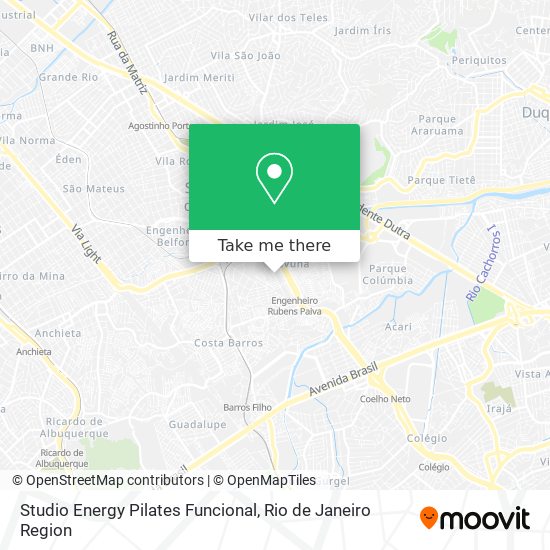 Studio Energy Pilates Funcional map