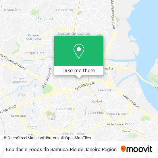 Bebidas e Foods do Samuca map