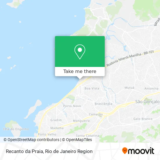 Recanto da Praia map