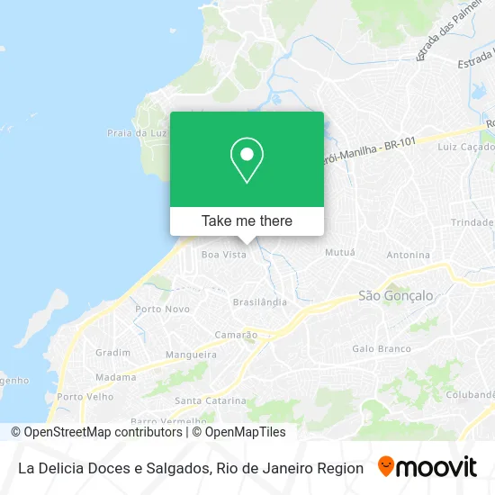 La Delicia Doces e Salgados map